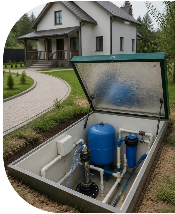 Автономное водоснабжение дома в Лениногорске от 154800 р. | АПаруса-Лнр