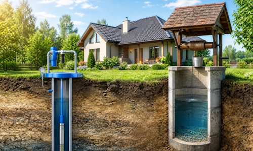 Автономное водоснабжение загородного дома Лениногорск: скважина или колодец 